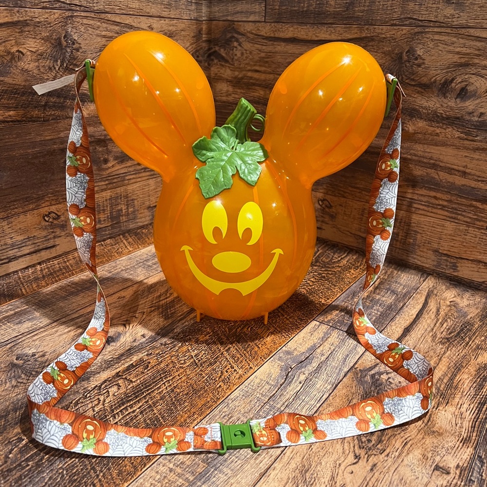 Disney Parks Mickey Mouse Balloon Pumpkin Popcorn Bucket Halloween